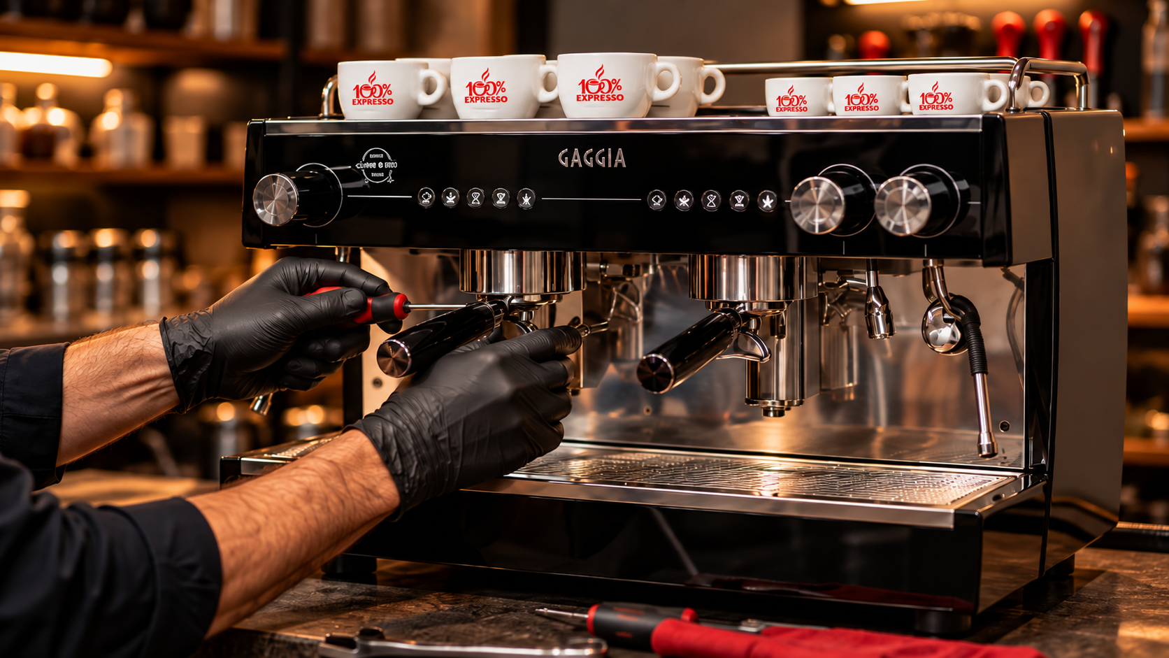 Assistência especializada em máquinas de café e equipamentos